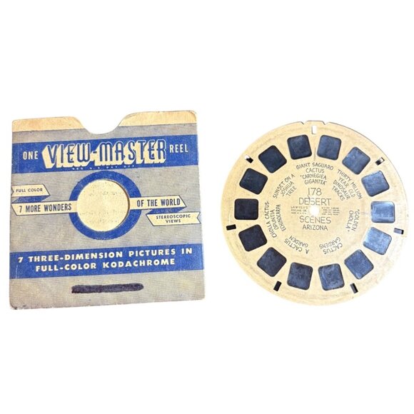 Vintage View-Master Reel 178 Desert Scenes Arizona Kodachrome 3D Images Sawyers - Picture 1 of 3